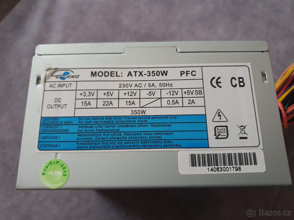 Zdroj Eurocase ATX-350W nový - 2