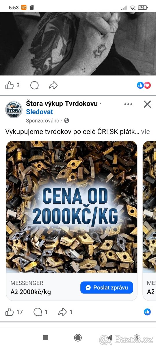 Karbid čisty-barevné kovy - 2