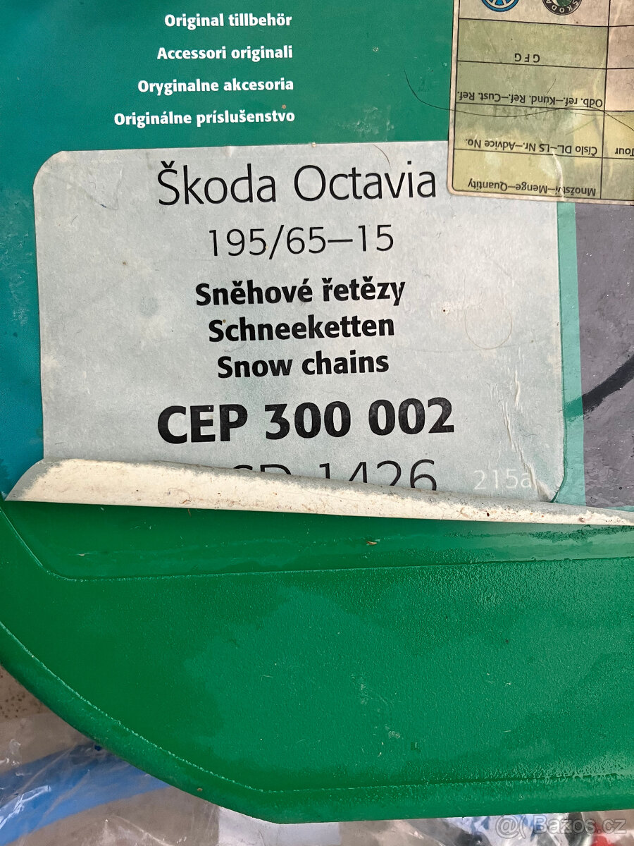Sněhové řetězy – 195/65 R15 ORIGINÁL ŠKODA - 2