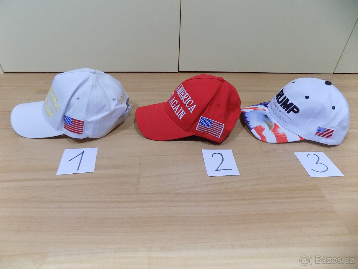 Kšiltovky Donald TRUMP ( 3 modely ) - ZCELA NOVÉ - 2