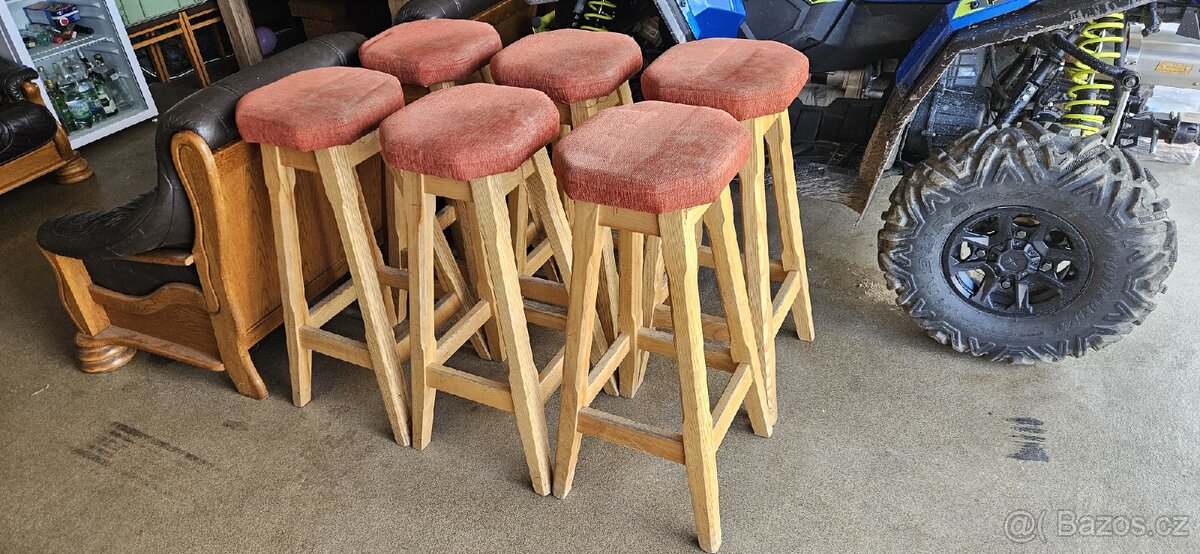Prodám barové židle z masivu - 2