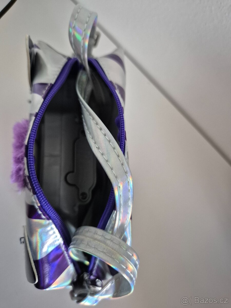 Purse Pets Metalická interaktivní kabelka zebra - 2