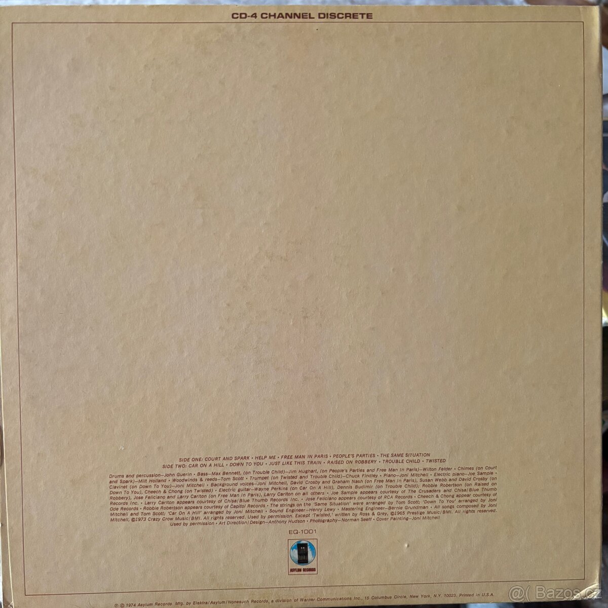 Joni Mitchell - Court and Spark. LP - 2