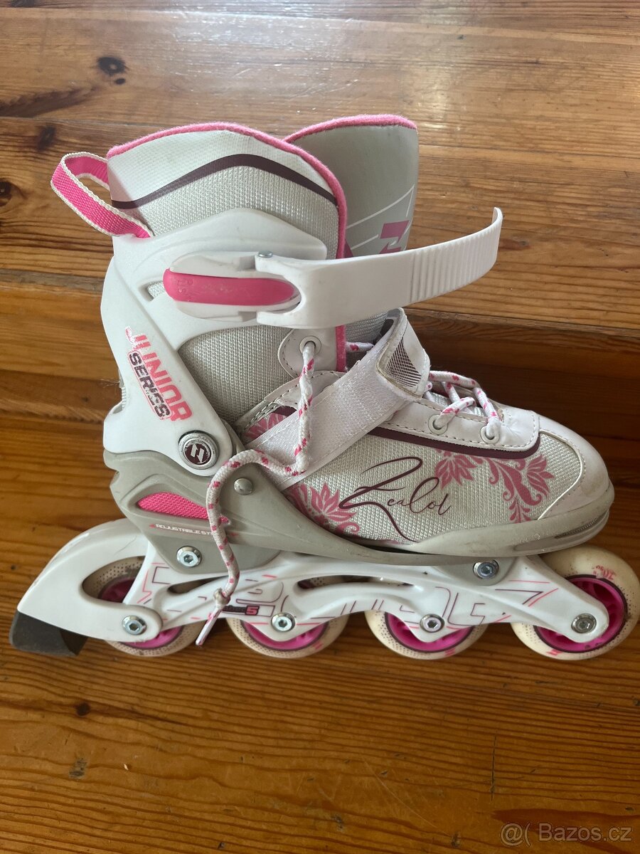 Dětské dívčí inline brusle vel. 33-36 cm - 2