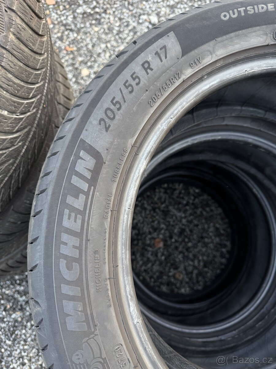 Letní pneu Michelin 205/55R17 6mm top stav - 2