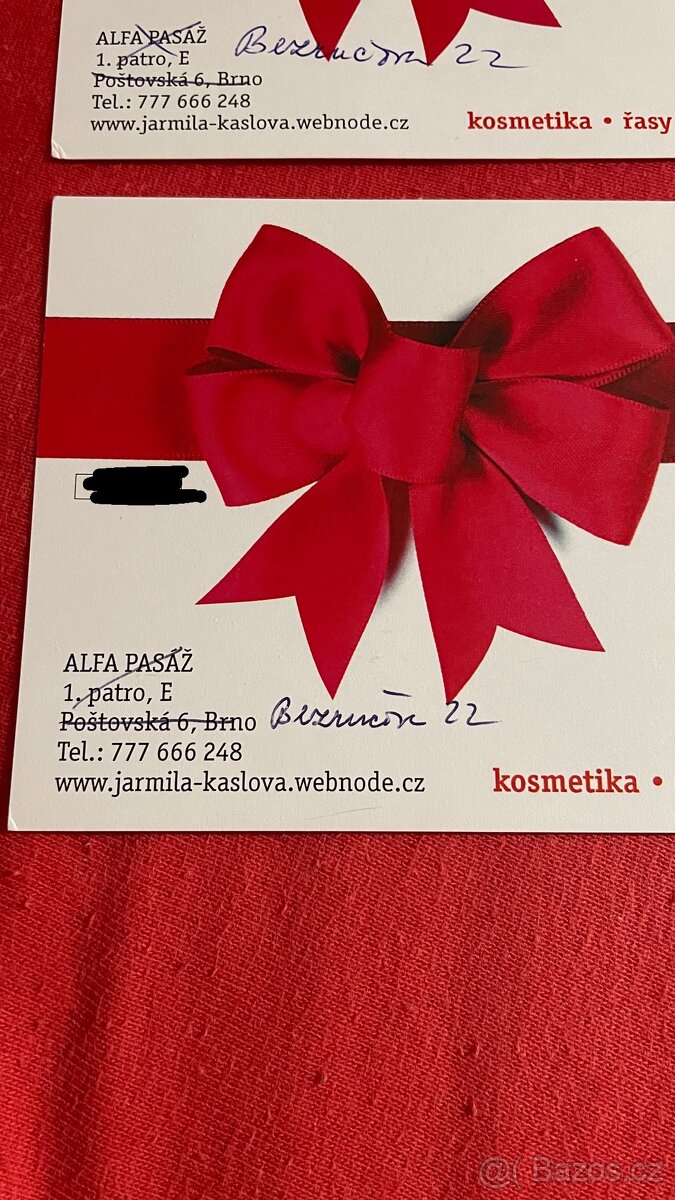 Dárkový poukaz na kosmetiku - 2