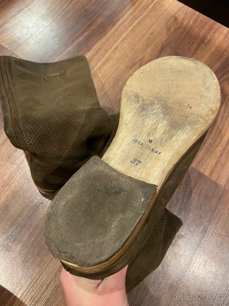 Jarní kožené kozačky - 2