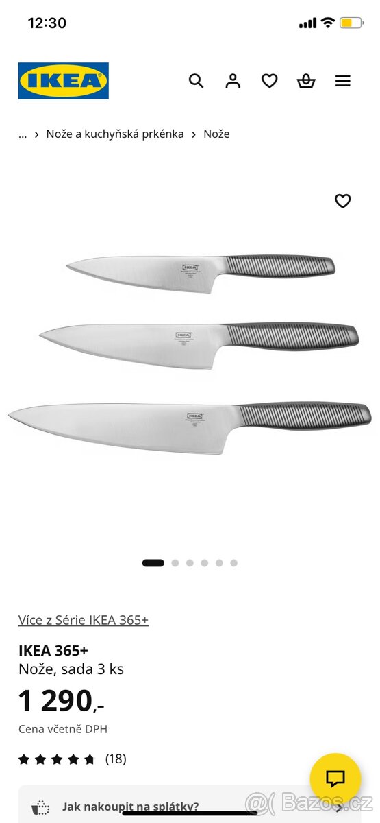 Nože sada 3ks, Ikea - 2