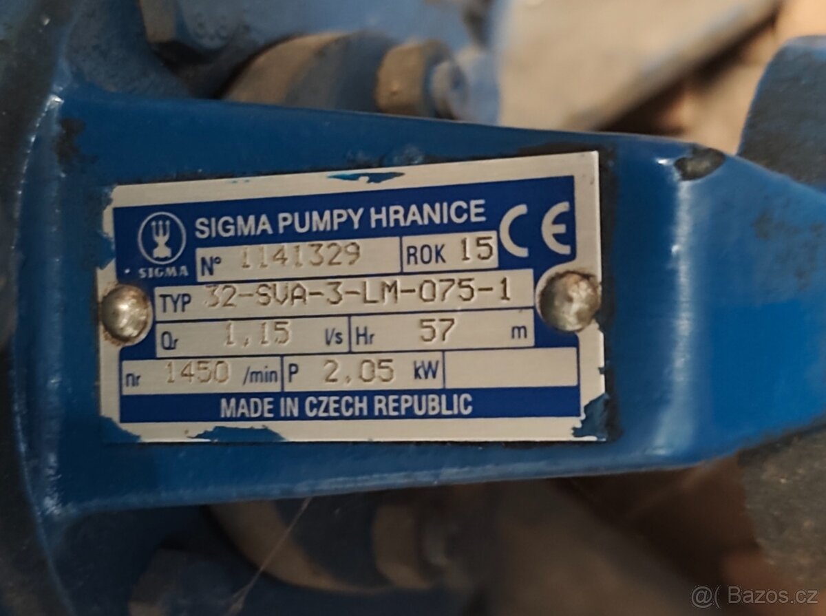 Čerpadlo Sigma - sestava s motorem - 2