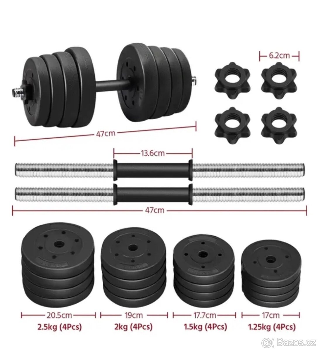 Sada Činek 30KG 15+15 - 2