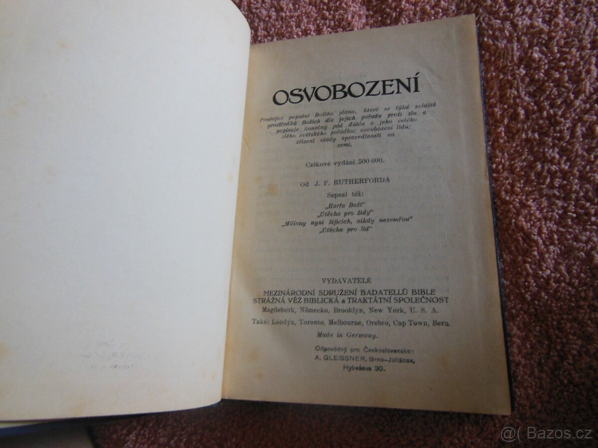 Osvobození - Rutherford J.F. - 2