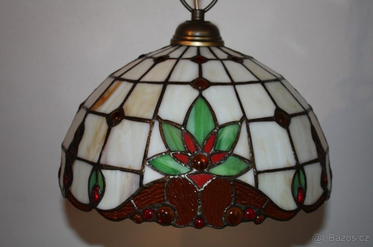Vitrážový Tiffany lustr -nový - 2