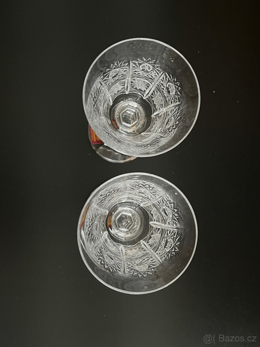 2x broušená sklenice na likér 70ml, Ruckl Nižbor - 2