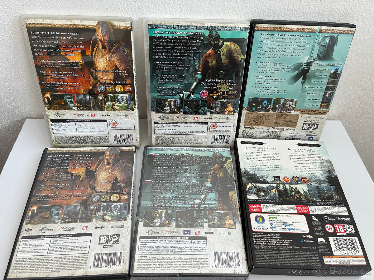 Použité PC hry série The Elder Scrolls CZ/EN - 2