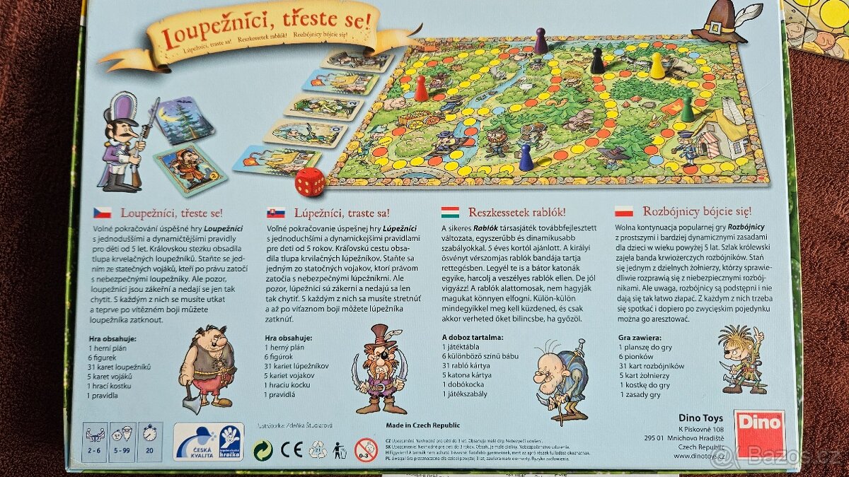 Loupežníci, třeste se - desková hra - 2