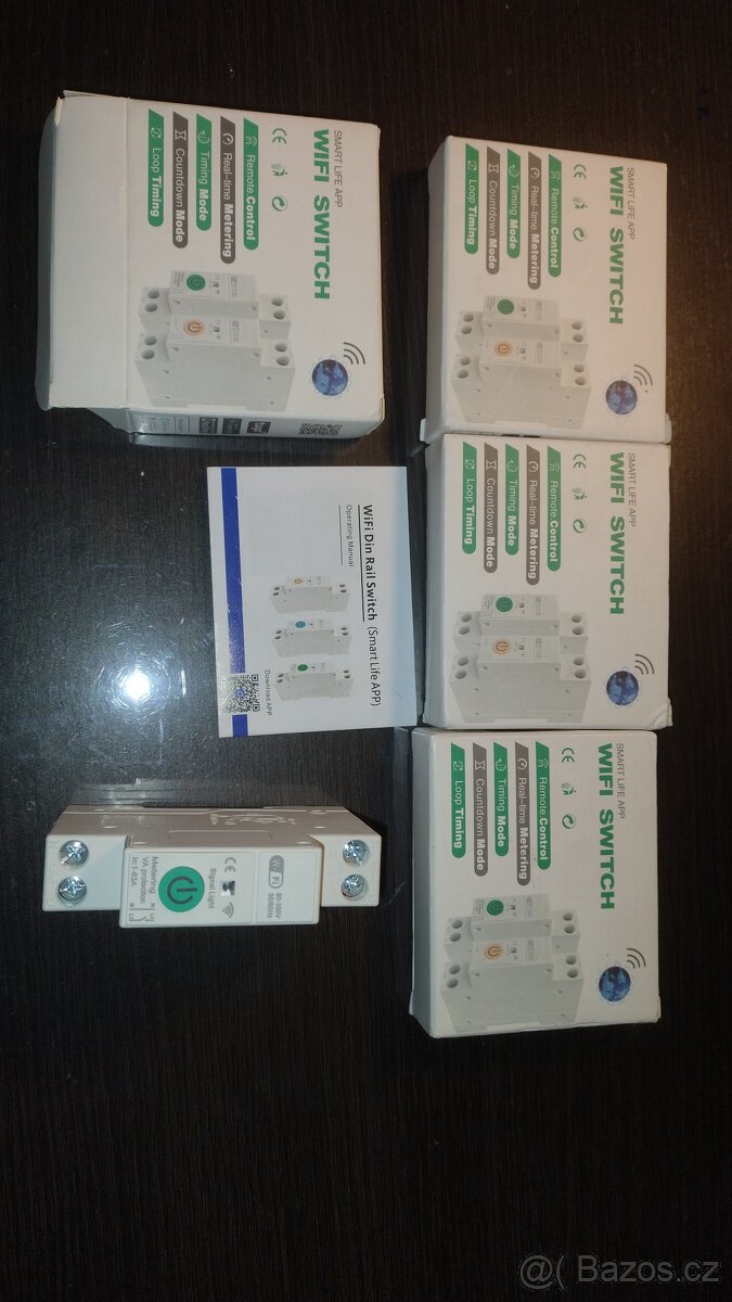 Smart Tuya rele na din lištu včetně měření - 2