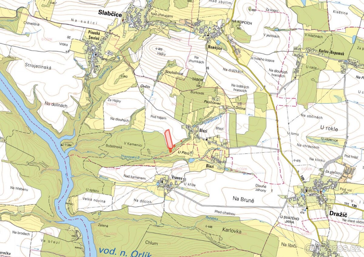 Zemědělská půda, prodej, Písecká Smoleč, Slabčice, Písek - 2