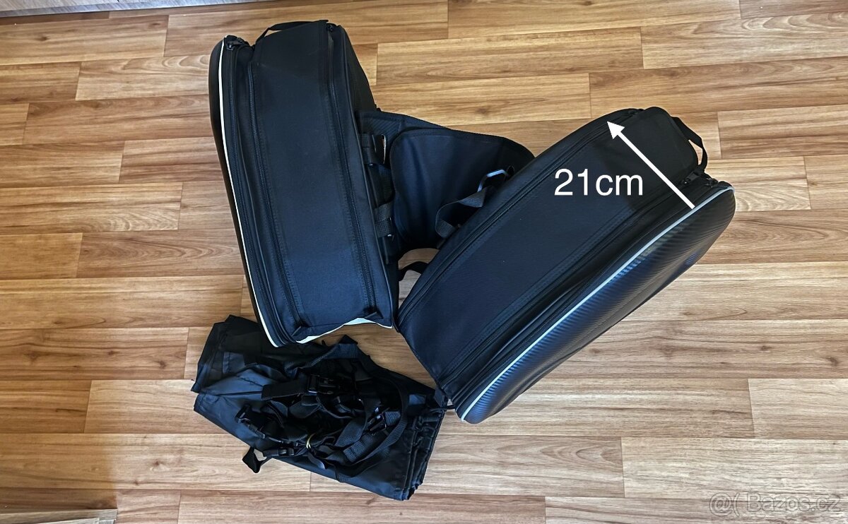 Boční Moto brašny, rozšířitelné i na helmu - 2