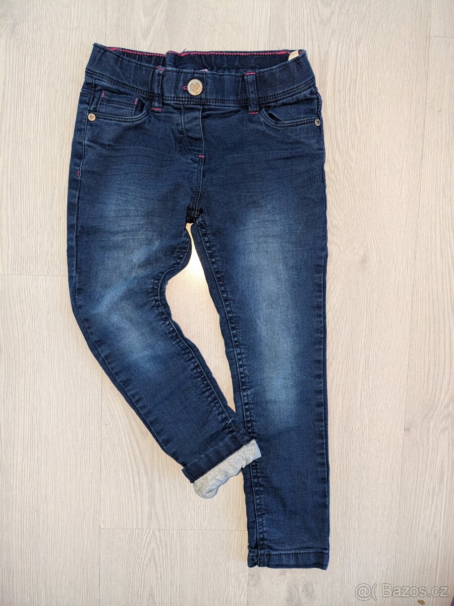Vyteplené rifle, džíny - vel 116 - 2