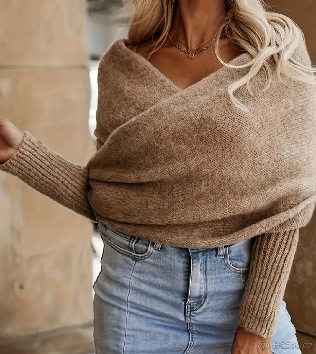 Svetrový šál nový - 2