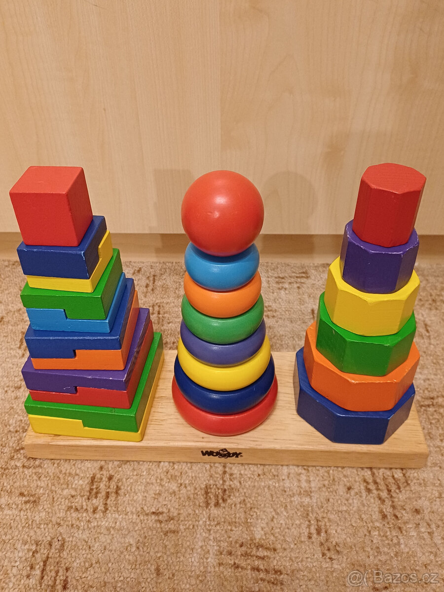 Dřevěná PYRAMIDA – skládačka - 2