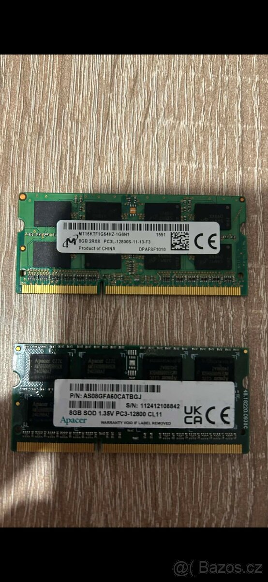 Prodám RAM DDR3 - 2