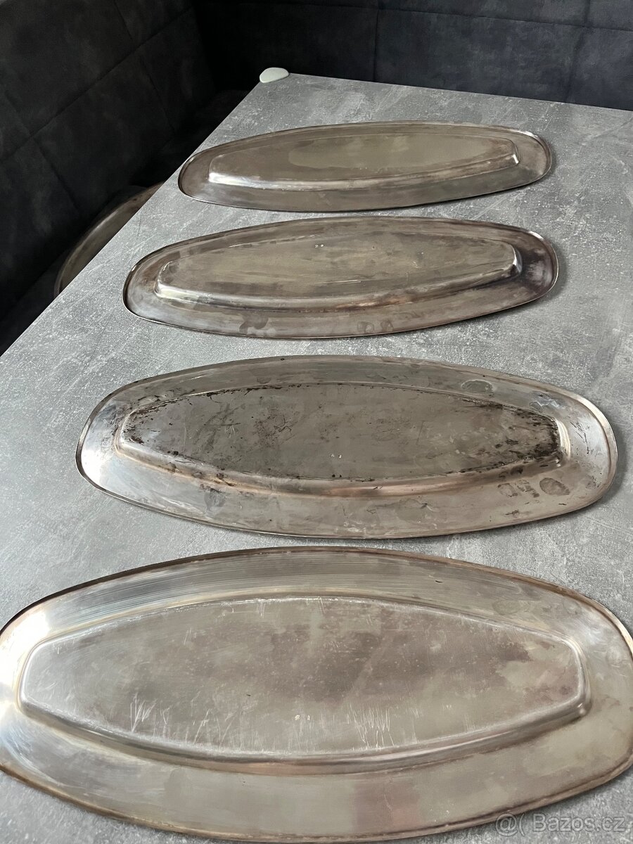 Starožitný servírovací tác Alpaka - 2