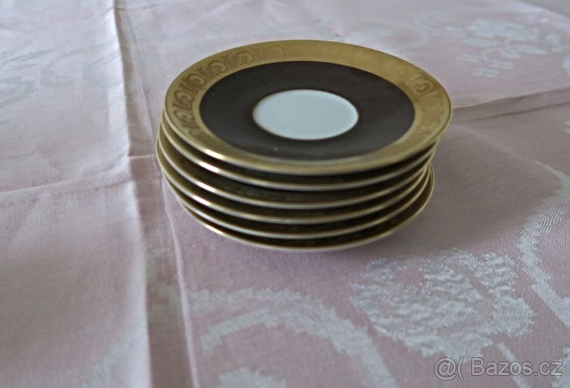 Kávový servis zlacený - 2