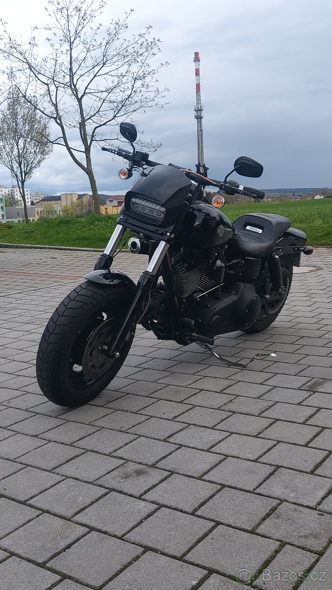 Harley davidson přední světlo maska fat bob fxfb fxdf - 2