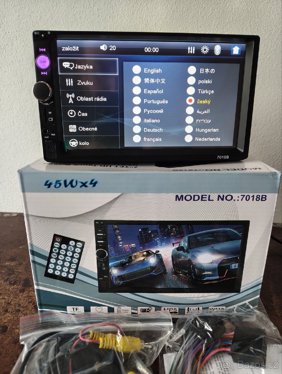 NOVÉ 2DIN autorádio 7010B + kamera ZDARMA, 7" Bluetooth - 2