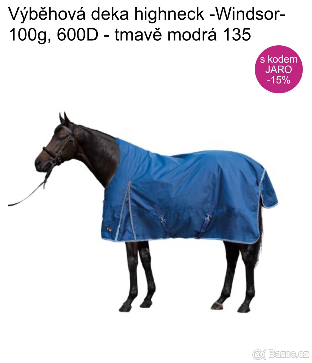 Výběhová deka HKM Windsor HighNeck 100g - 2