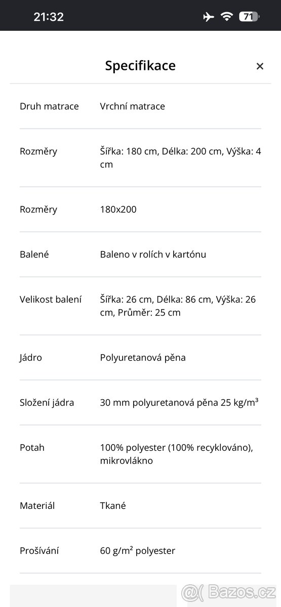 Topper 180x200 - 2