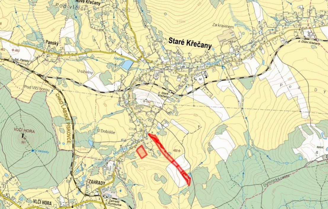 Louka, prodej, Staré Křečany, Děčín - 2