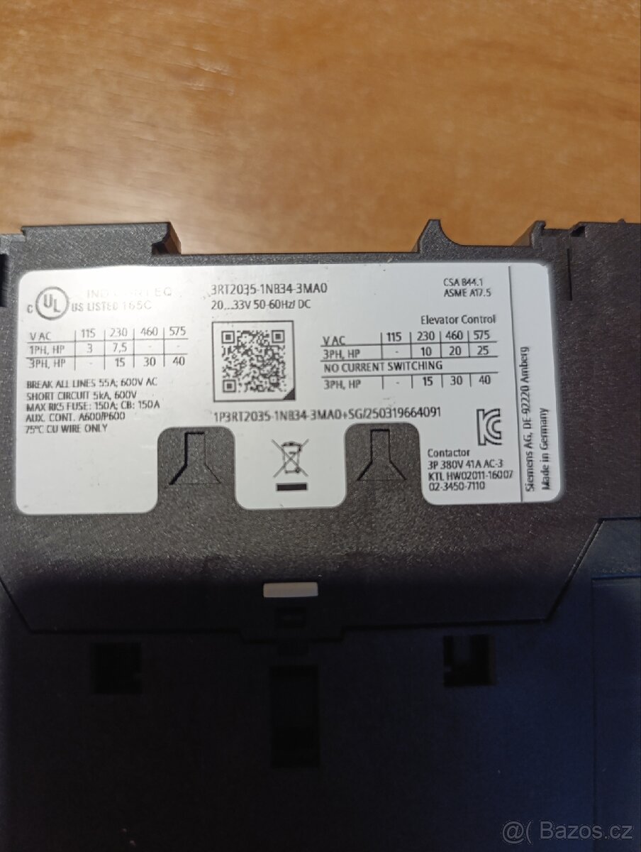 Siemens stykač 3RT2035-1NB34-3MA0 - 2