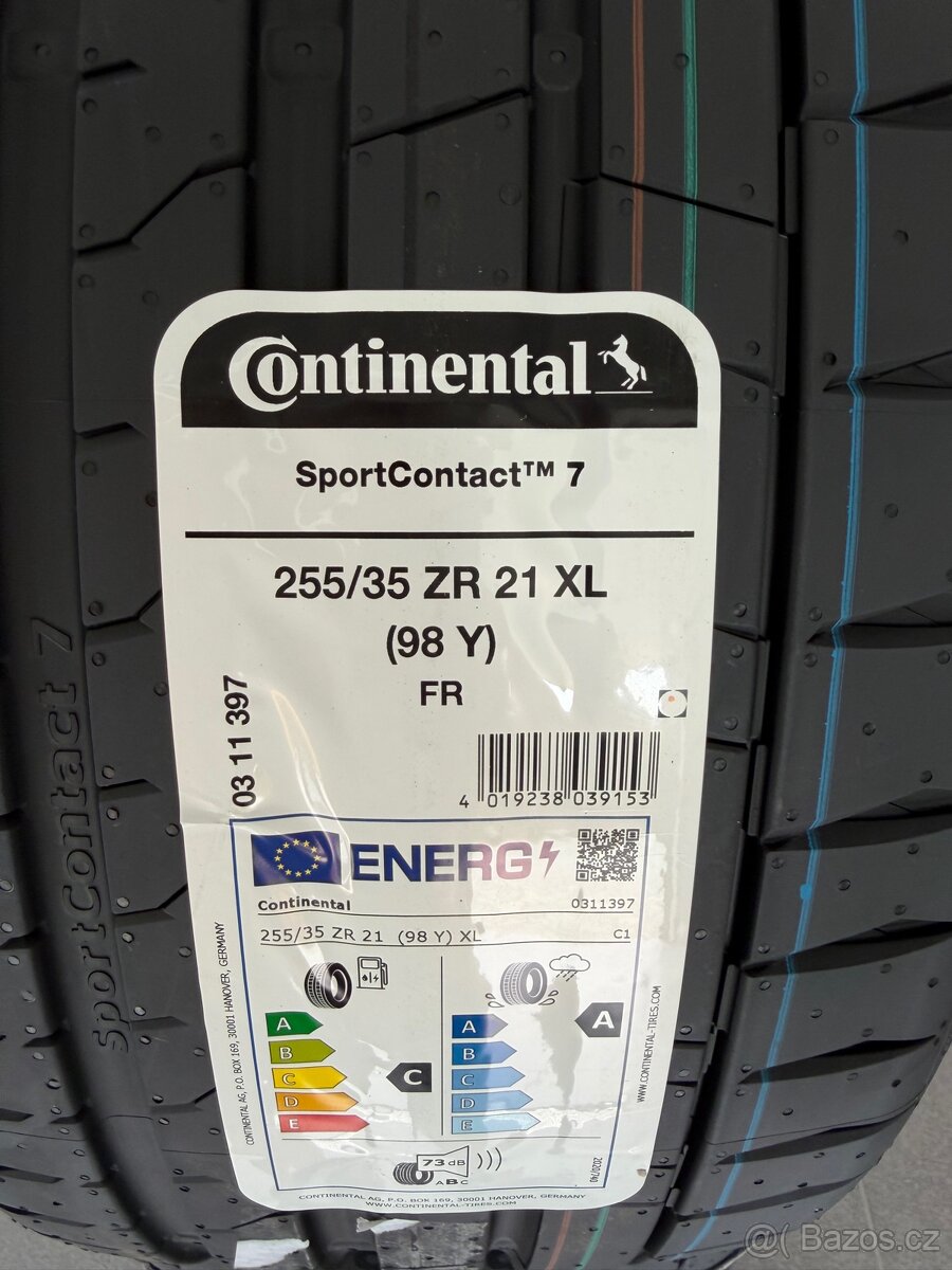 255 / 35 / 21 Continental SportContact 7 - 2