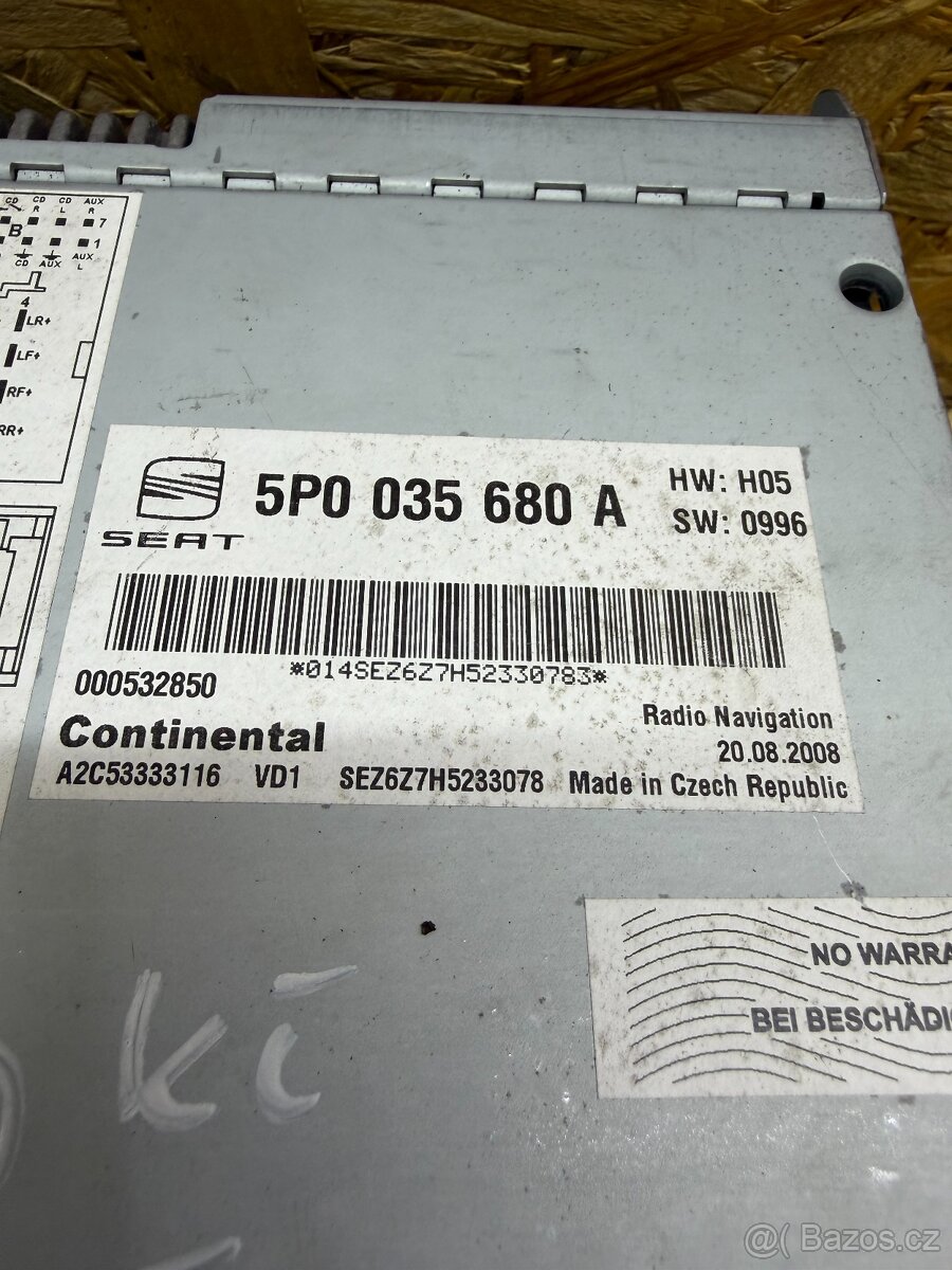 Seat Radio s navigaci RNS 510 - 2
