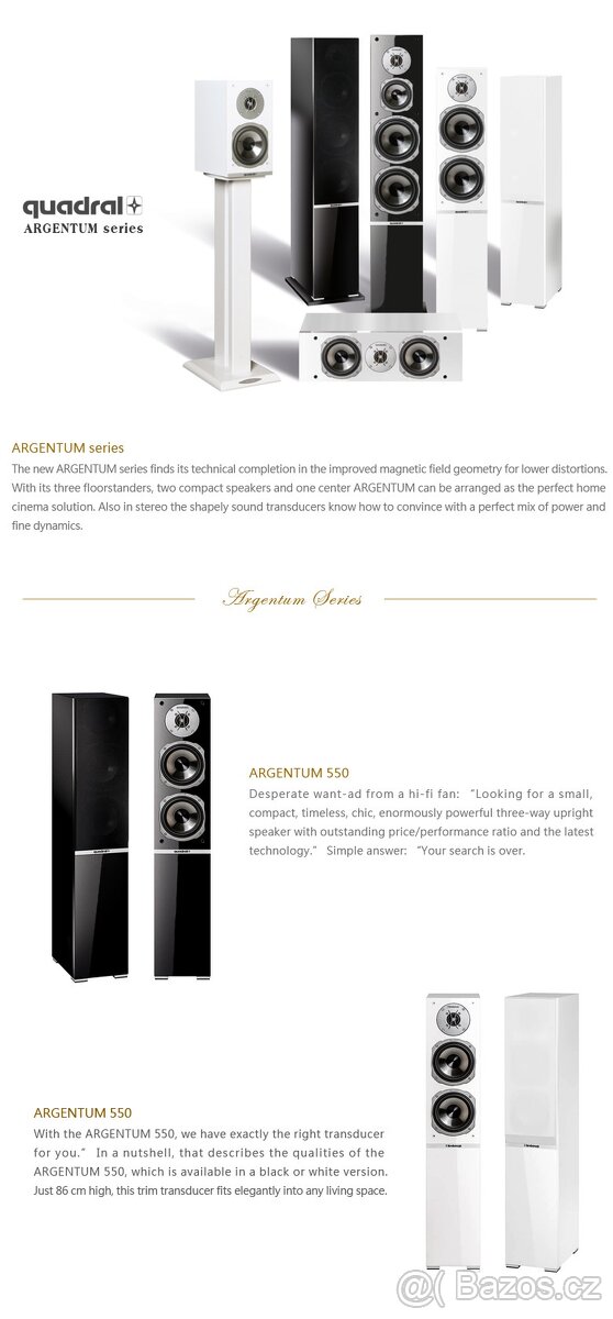 Quadral Argentum 550,590, Quintas 606II,Ascent 70LE - 2