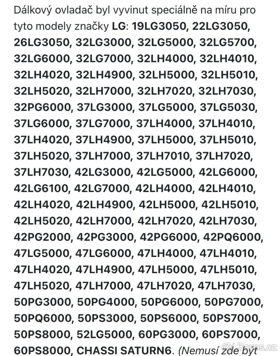 Dálkový ovladač LG MKJ40654802 - 2