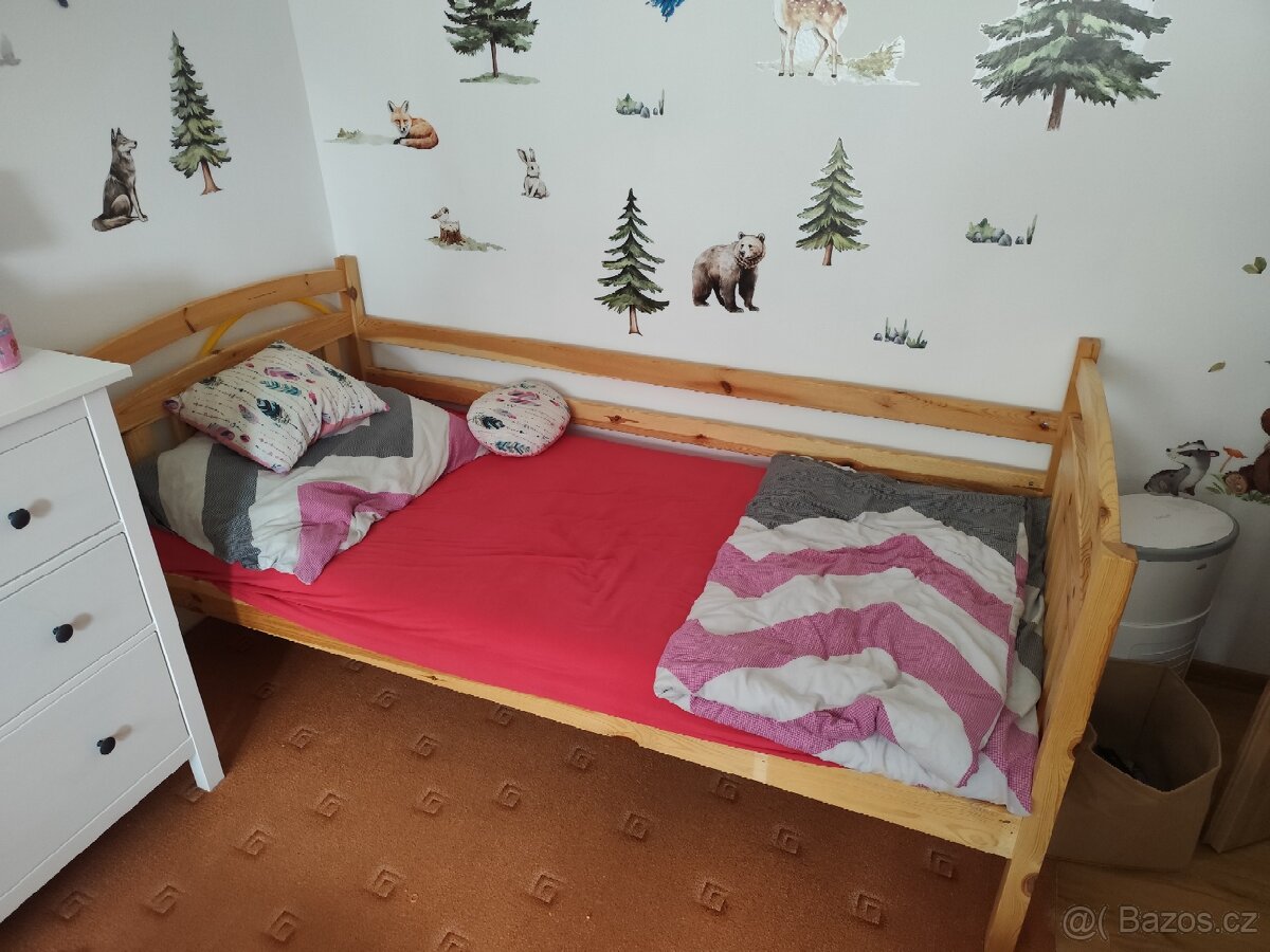 Postel 2 ks,90x200, poschoďová postel. - 2
