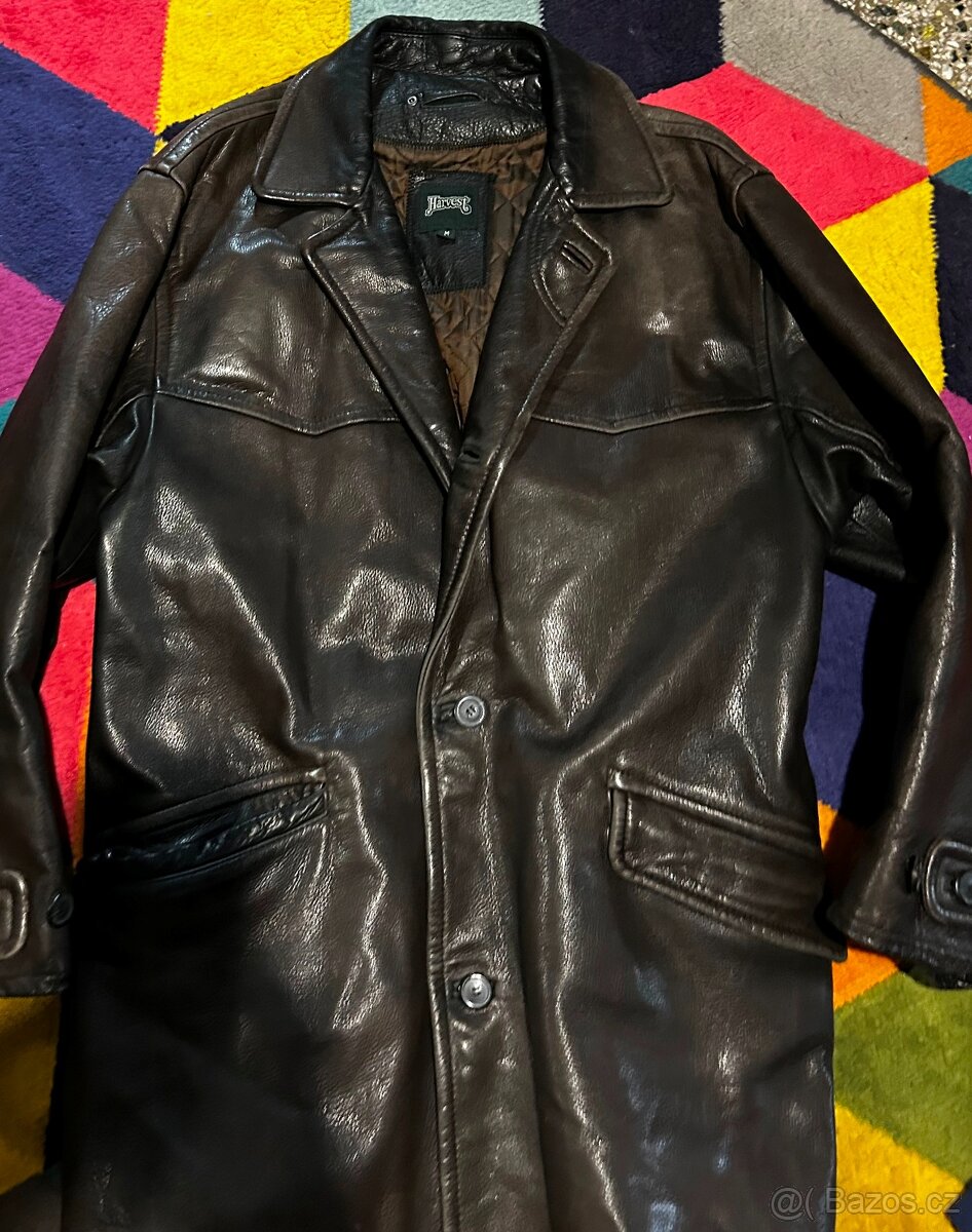 HARVEST PÁNSKÁ KOŽÁRNA-KOŽENÁ BUNDA 100% LEATHER -TEPLÁ - 2