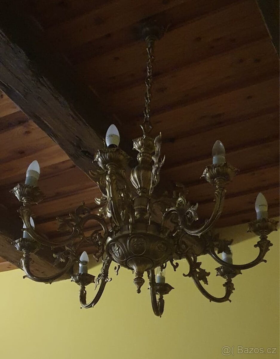 Historická mosazná svítidla - 2