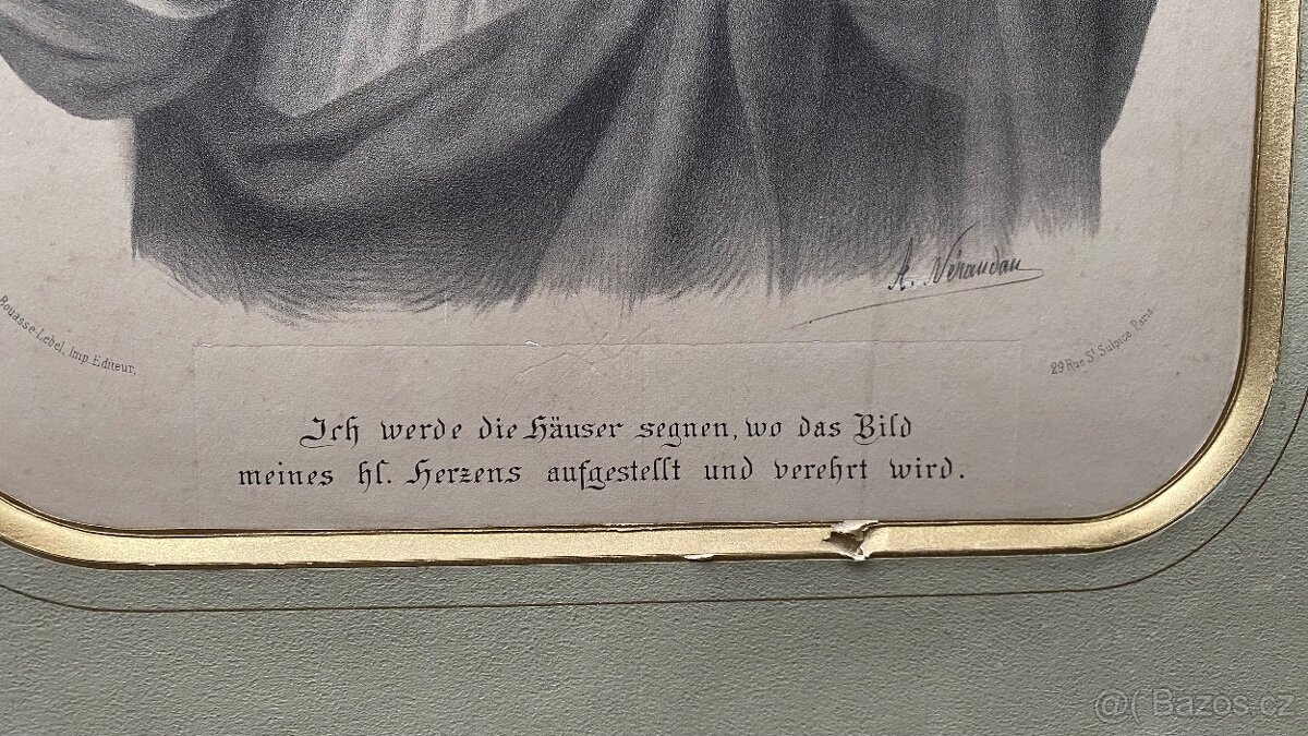 Obraz - litografie Ježiše - 2