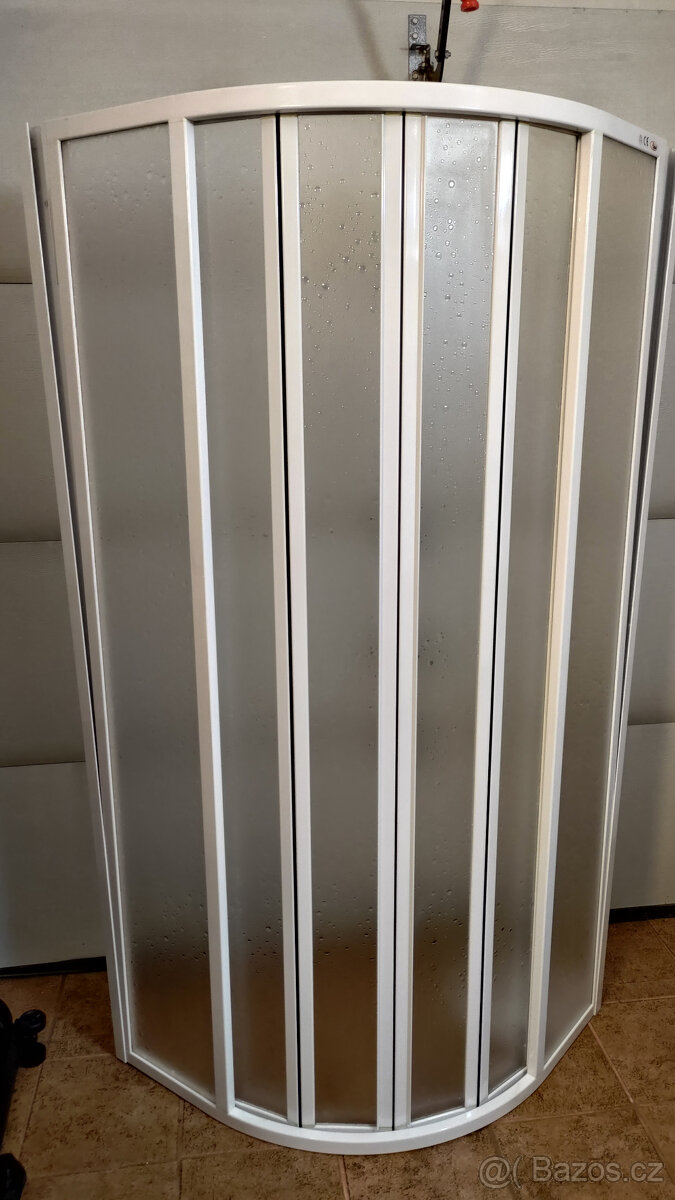 Sprchová zástěna čtvrtkruh 80 x 80 - 2
