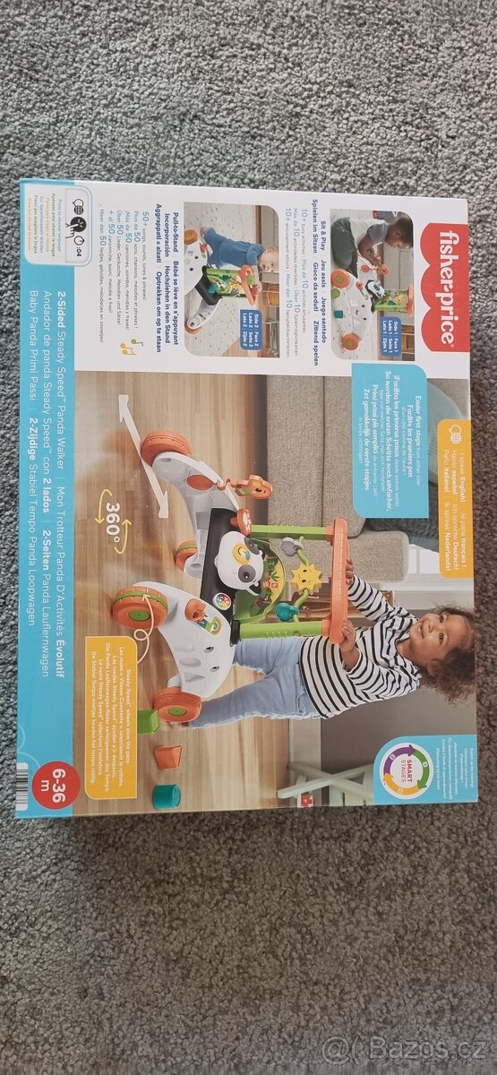 Chodítko Fisher Price - panda - 2