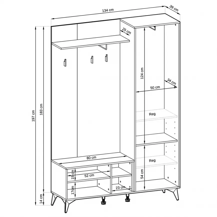 Předsíňová skříň - 2