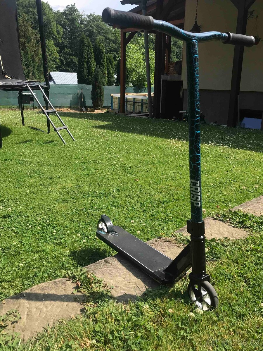 Freestyle koloběžka CRISP Blaster | BLACK-BLUE CRACKING - 2
