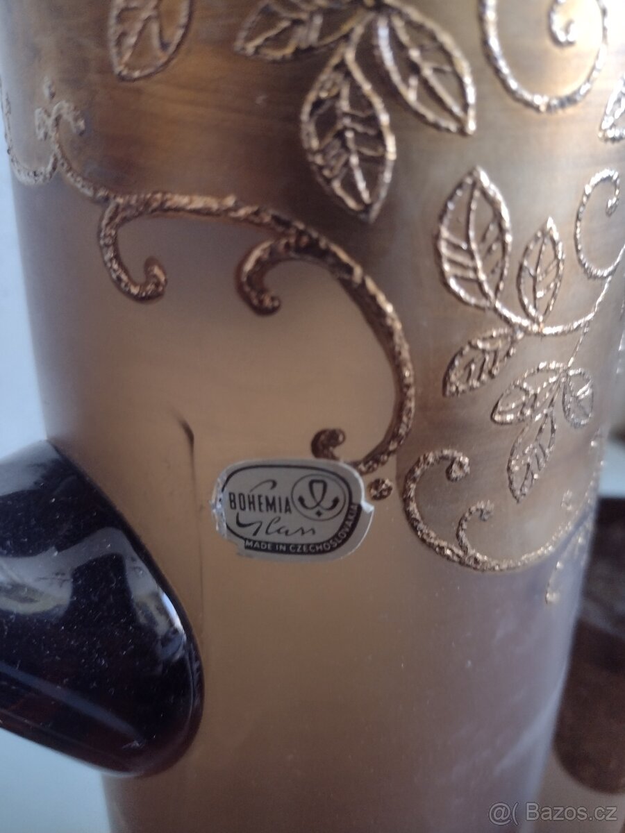 LUXUSNÍ ZLACENÁ SOUPRAVA BOHEMIA - 2