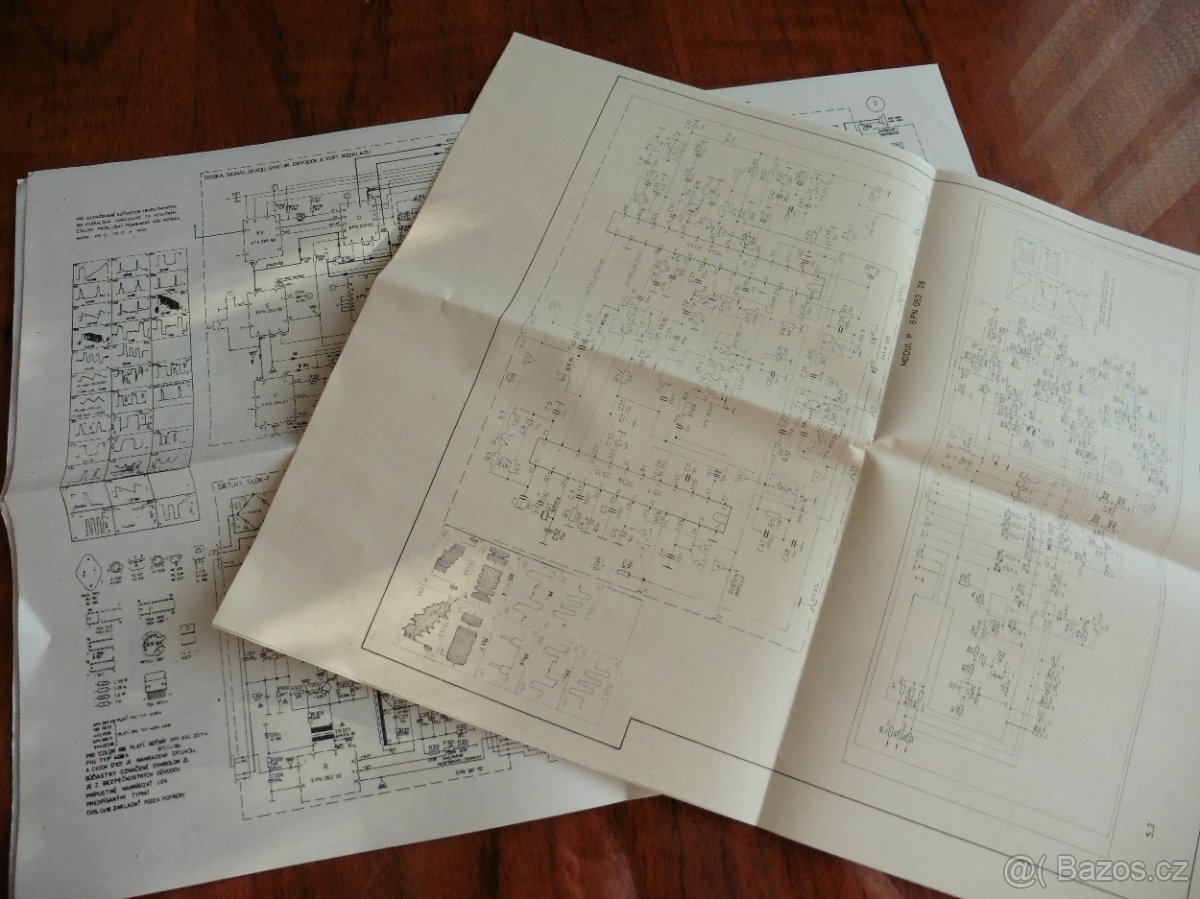 Televize 4437 A, 4439 A , návod na obsluhu, součástky - 2