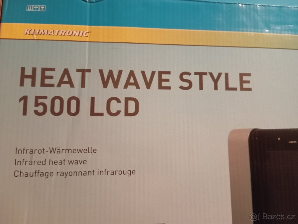 Prodám teplovlnné topení Suntec Heat Wave Style 1500 LCD - 2
