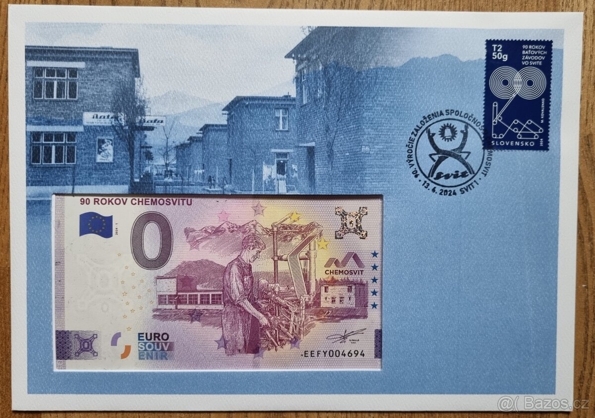 VZACNE 2024 Chemosvit numismaticka obalka nulova bankovka - 2